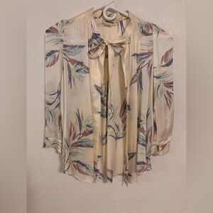 Zadig & Voltaire Cream Floral Blouse